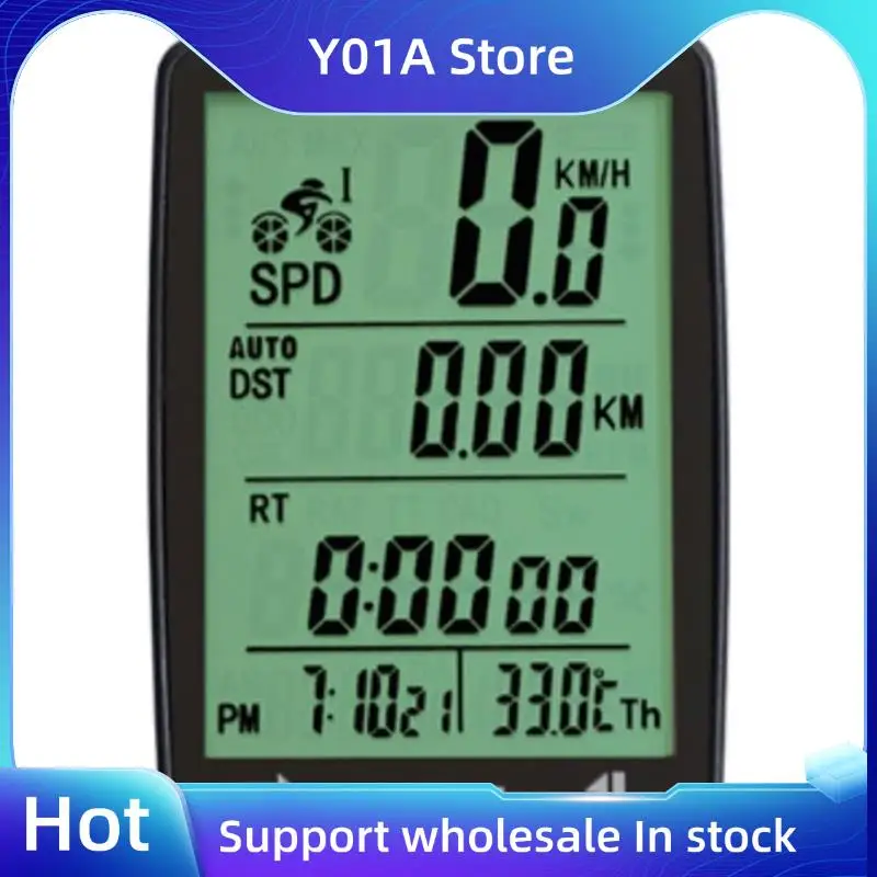 

Y01A Велосипедный спидометр и одометр Беспроводной водонепроницаемый велосипедный компьютер с ЖК-дисплеем