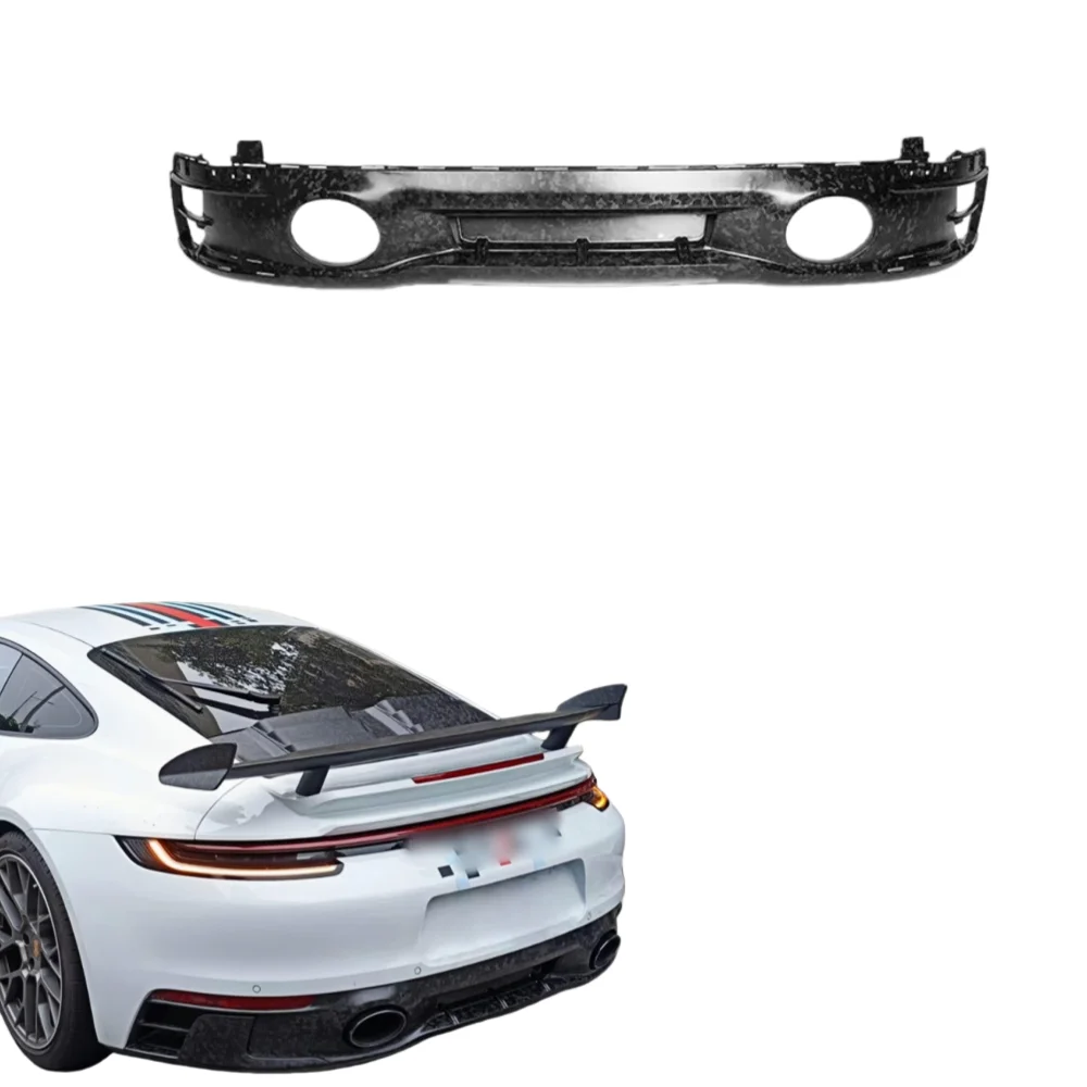 

Upgraded Sport OEM Style Forged Grain Dry Carbon Fiber Rear Diffuser Rear Lip for Porsche 992 Carrera S