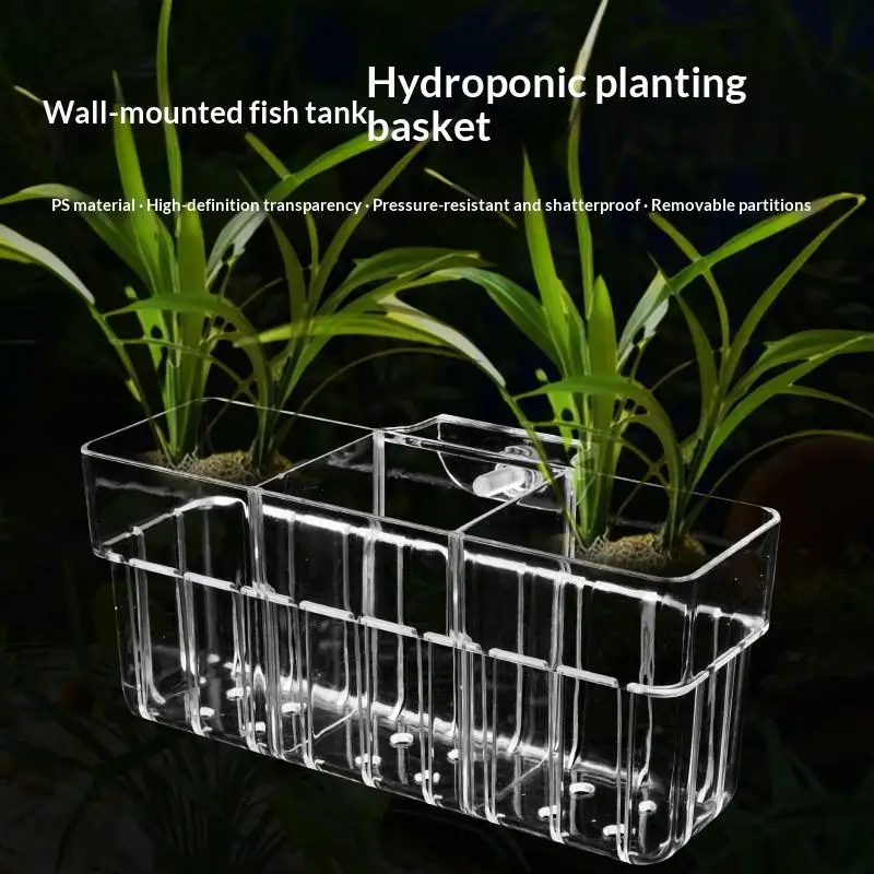 2026 NEW 1Pcs Hydroponic Support Basket Aquarium Planting Cup Hanging Water Grass Holder Aquatic Pot Fish Tank Accessories