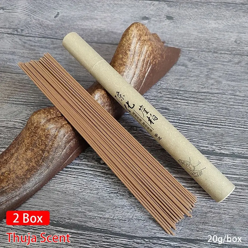 Bâton d'encens parfumé en bois de santal, 1/2 boîtes, aide au sommeil, pour la maison, le bureau, la chambre à coucher, parfum rafraîchissant, tranquiliser l'esprit, 20 g/boîte