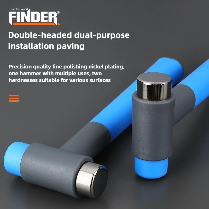 ‌Professional Rubber Mallet for Electricians&Carpenters -Shock-Absorbing Non-Slip Handle Heavy Duty for Installation/Tile Tools‌