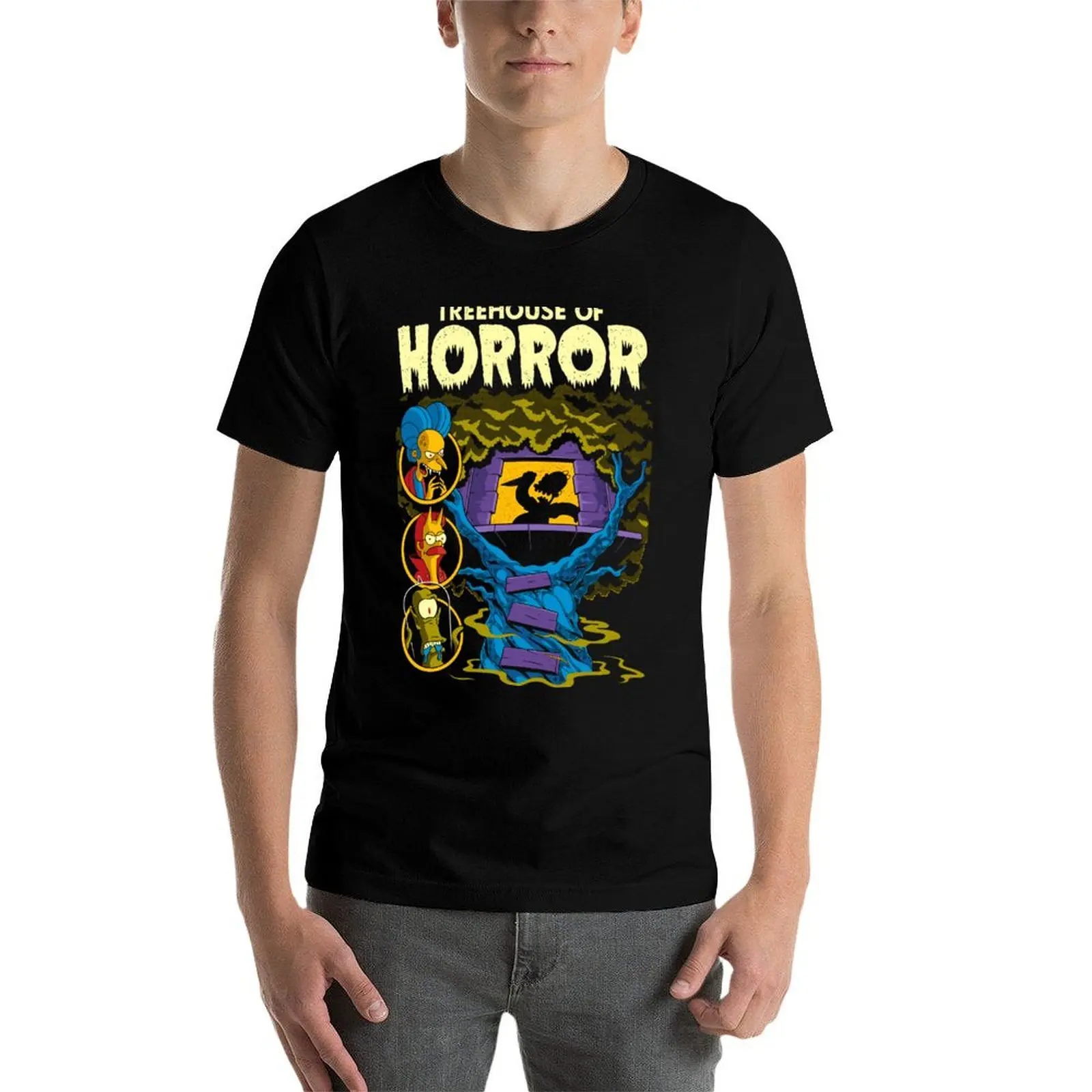

Treehouse of Horror T-Shirt t shirts for man cotton soft t shirt man plain T-Shirt