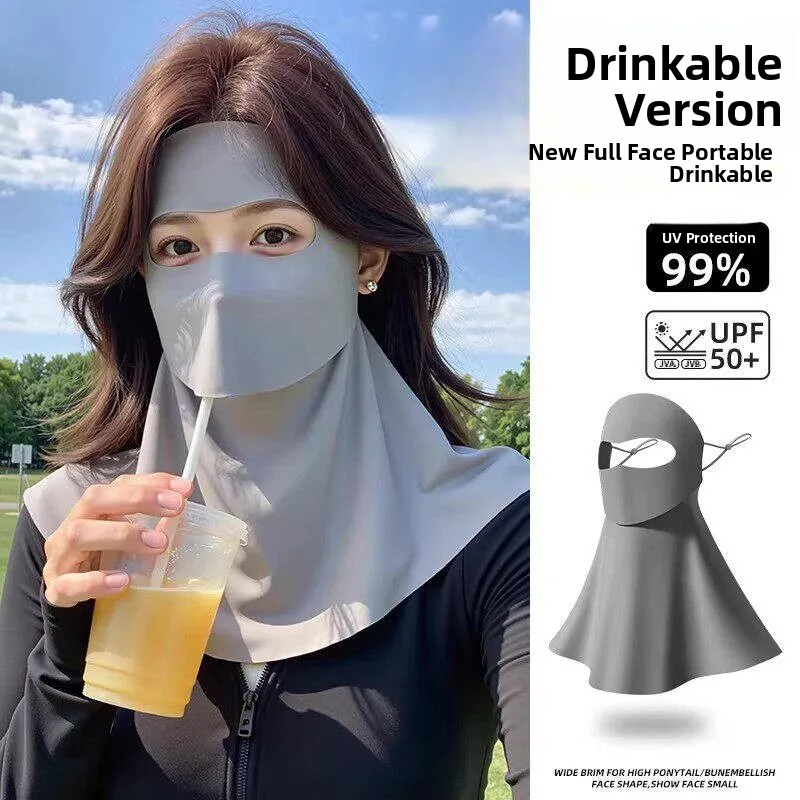 water-drinking-full-face-sunscreen-mask-women's-uv-protection-face-bikini-popular-new-model-high-aesthetic-value-sunscreen