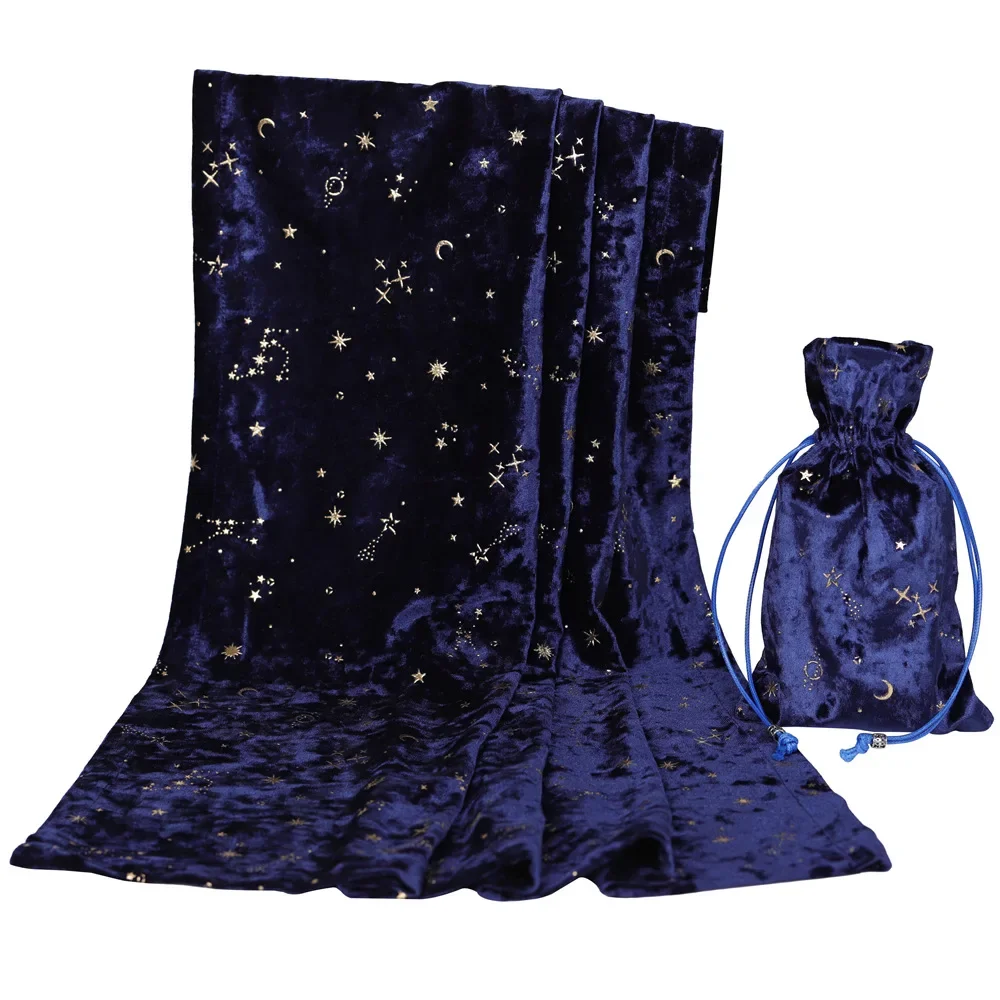 

Tarot Tarot Table Cloth Starry Sky Galaxy Shining Tarot Brand Altar Table Cloth Velvet Material 69x69cm New Gift Decoration