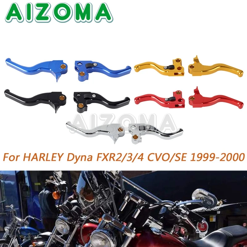 

Motorcycle 3 Finger Brake Levers 2 Fingers Clutch Lever Hand Control Brake Clutch Levers For HARLEY Dyna FXR2/3/4 CVO/SE 99-2000