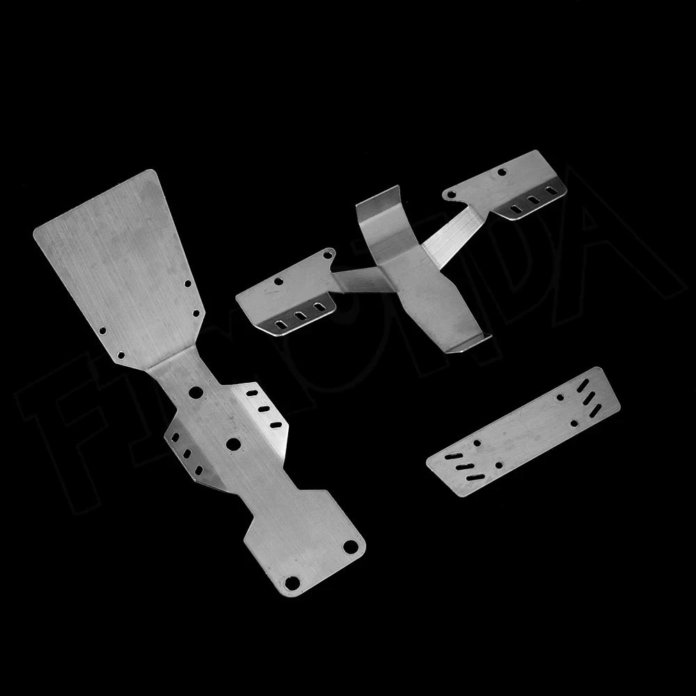 UDR Stainless Steel Chassis Armor Front & Rear Axle Protector Plate Battery cover for 1/7 RC Monster Truck UDR