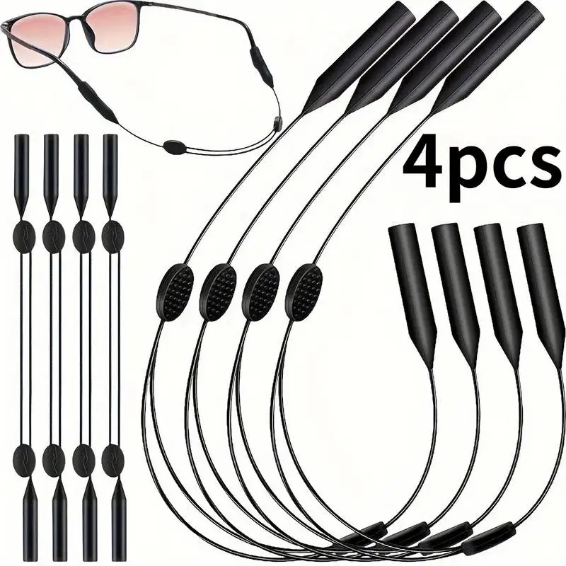 Adjustable Sports Glasses Strap 4 Piece Set