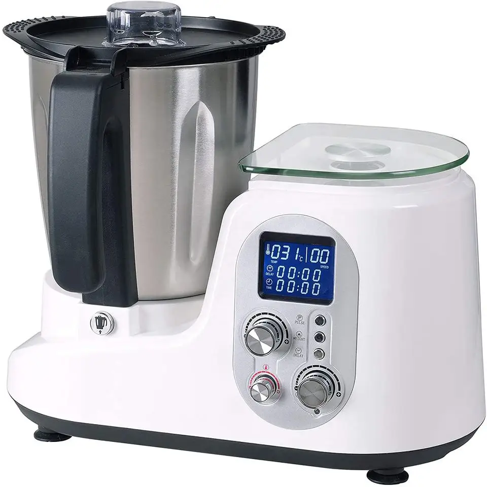 Automatic Cooking Robot Smart Cooker Slicer Vegetable Complete Set Thermo Blender Stainless Steel Mixing Bowl 3.5L 1200W
