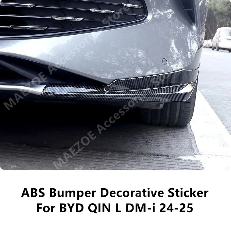 

For BYD QIN L DM-i 24-25 ABS Bumper Decorative Sticker,Car Exterior Modification Protection Accessories Refit