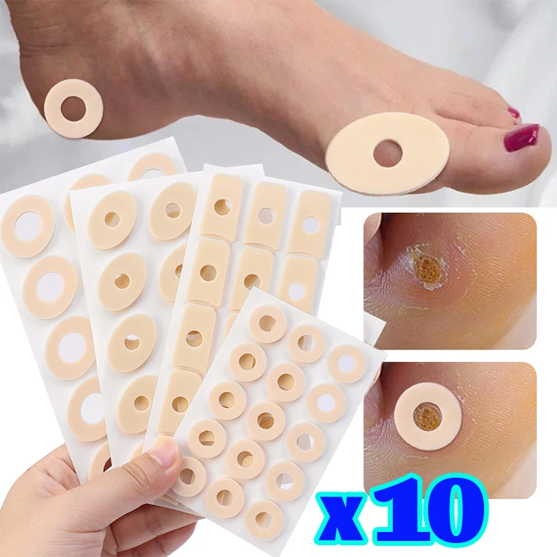 1-10 Sheets SelfA-dhesive Corn Bunion Protectors Pads Reduce The Risk of Blistering Calluses Corn Remover Pad Feet Cares Tools