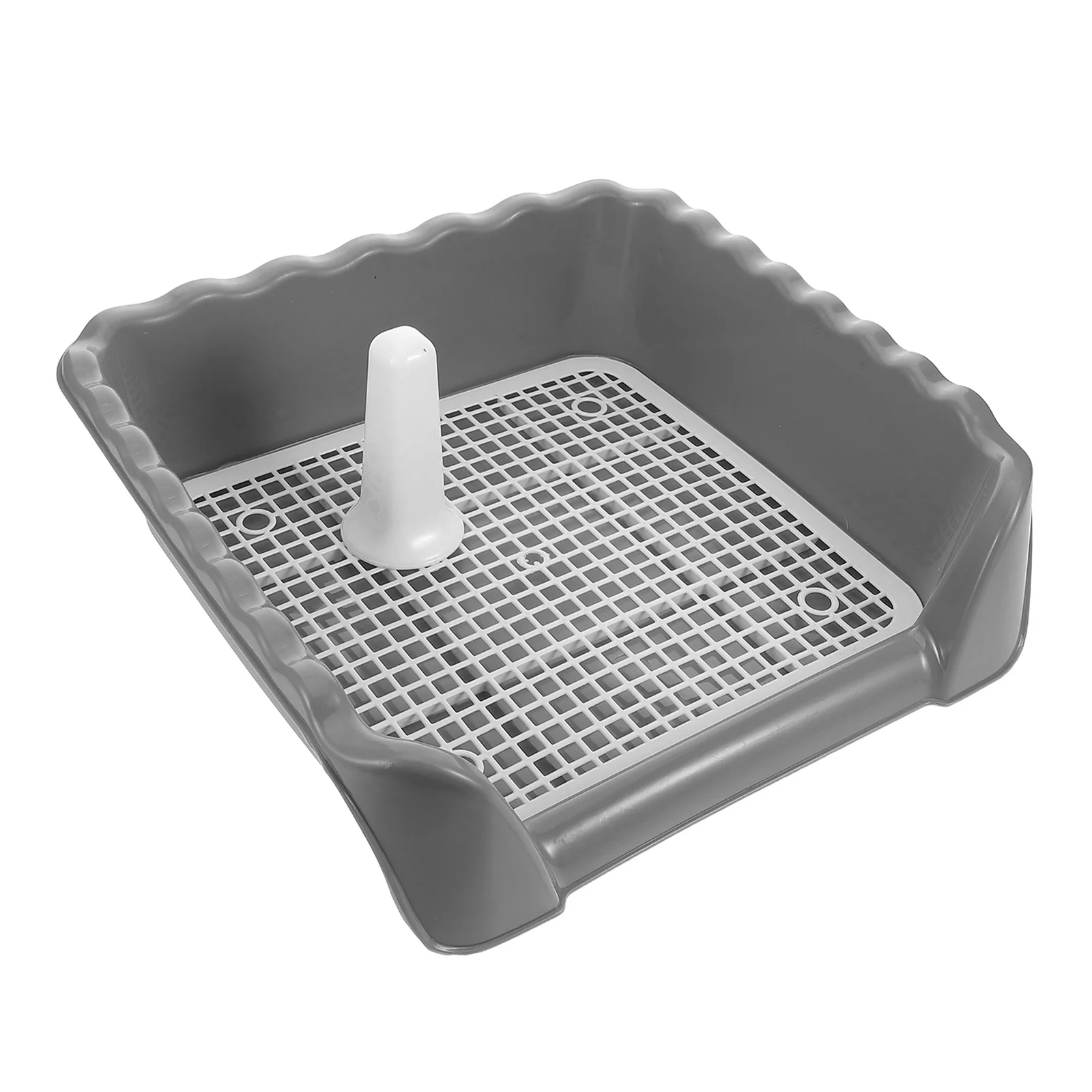 

Medium Dog Toilet Indoor Mesh Grid Puppy Potty Training Tray Column Puppy Elimination Trainer Easy Clean Home Balcony Dog