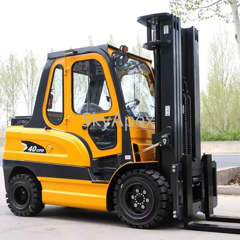 CE ISO Certified 4t 5000kg Off Road Telescopic Telehandler High Endurance Electric Forklift  For Warehouse Factory Logistics Use