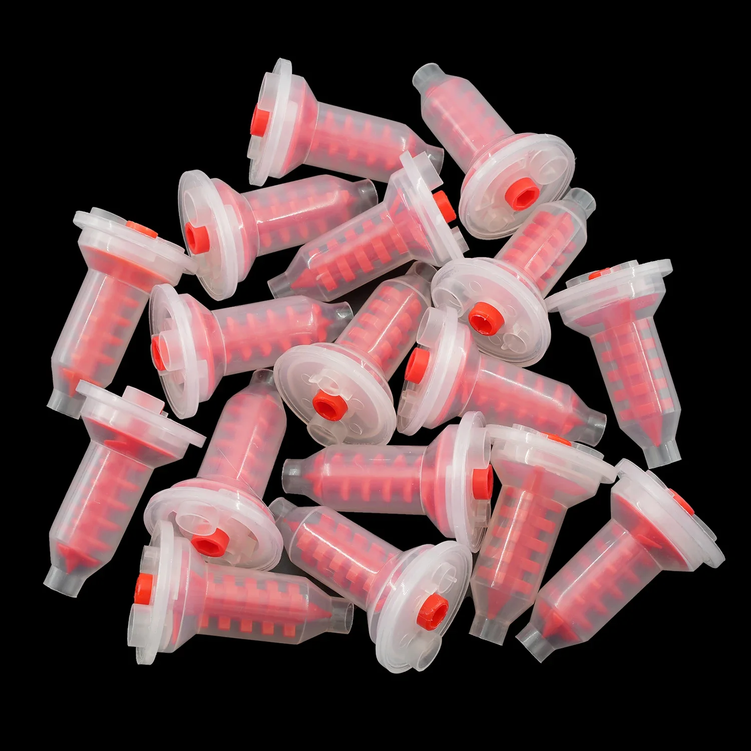 50pcs Dentistry Material Dental Dynamic Mixing Tips Impression Nozzles Dentist Silicon Rubber Head Pentamix Mixing Machine