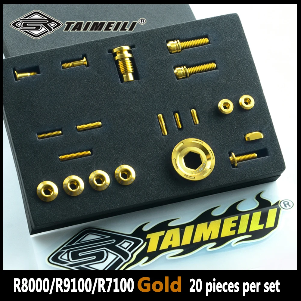 TAIMEILI Titanium alloy screw bicycle transmission R8000/9100/8150/9250 kit upgrade set screws