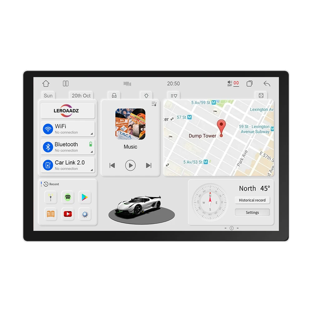 

Universal Car Navigation 13 Inch 7870 Touch Screen Radio Bluetooth Stereo Audio Music GPS Navigator Video Player 5G/4G WiFi