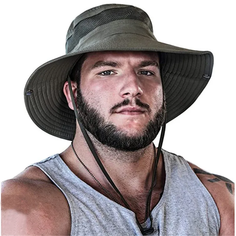 Hat Solid Color Large Along The fisherman\'s Hats Outdoor Breathable Basin Cap Sun Hat Summer Men And Women Sand Hard Caps