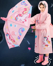 Kindergarten children's exclusive girl children's raincoat and umbrella