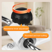 Portable Pedal Exerciser Under Desk Bike Pedal Exerciser Adjustable Resistance Mini Bicycle Trainer Non Slip for Home Exercise