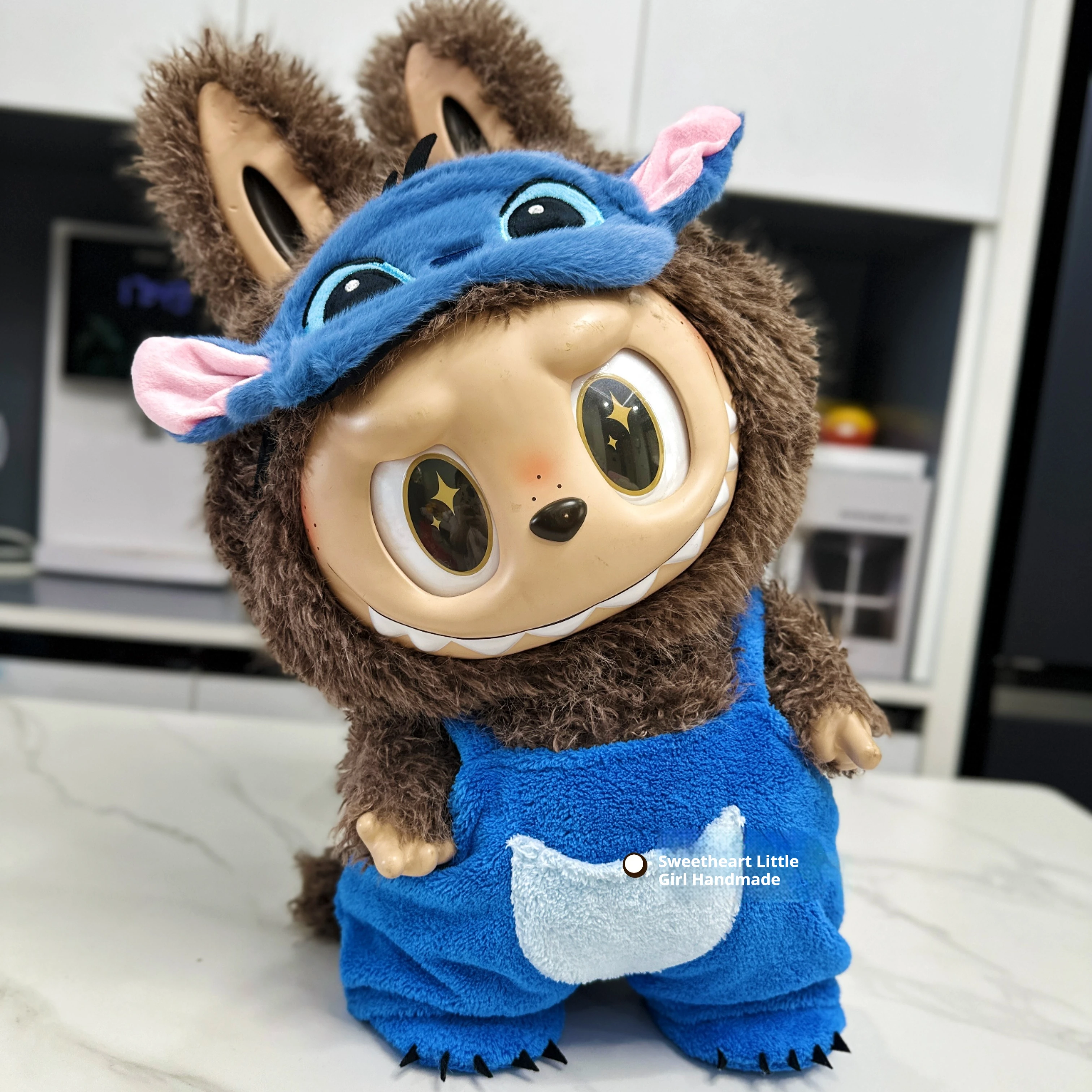 ملابس لطيفة لـ 58 سنتيمتر Labubu Zimomo دمى كبيرة الملابس الكرتون غرزة الملابس مجموعة فستان إكسسوارات دمي مخصص لتقوم بها بنفسك اللعب الهدايا