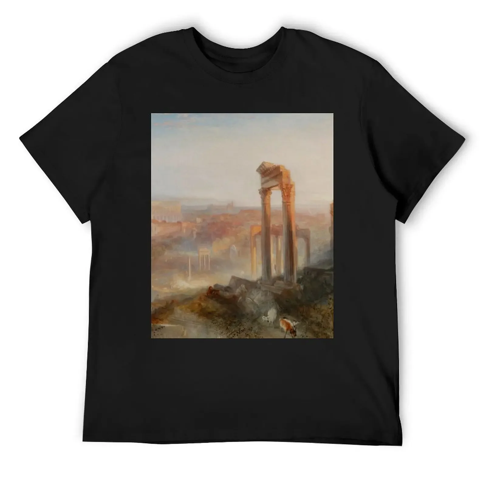 Joseph Mallord William Turner Modern Rome – Campo Vaccino T-Shirt oversized graphic tee customizeds mens designer clothes