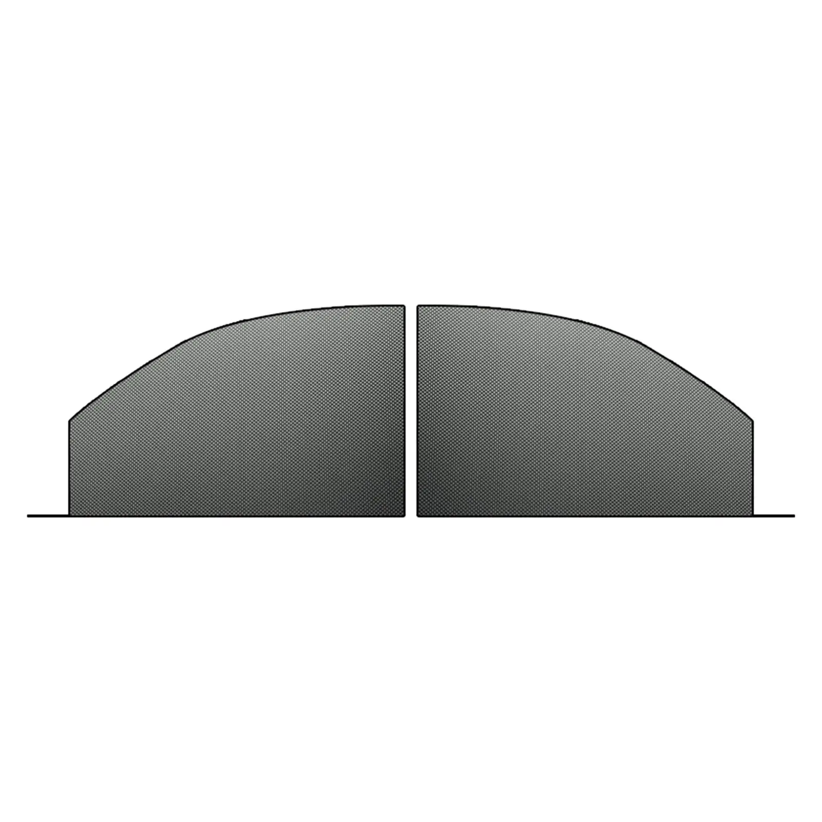 Car Window Shade Mesh Breathable Sun Protection Curtain Black Double Layer for Children Car Window Cover Auto