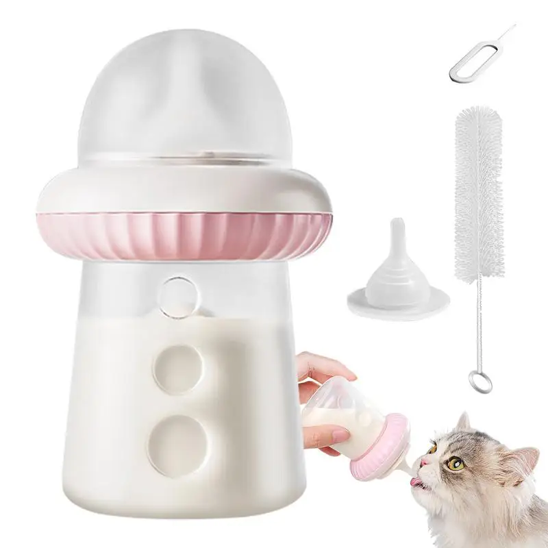 Kitten Bottles For Nursing Puppies Nursing Bottle Detachable Easy To Clean Silicone Feeding Nipple Puppy Bottles For Raccoons