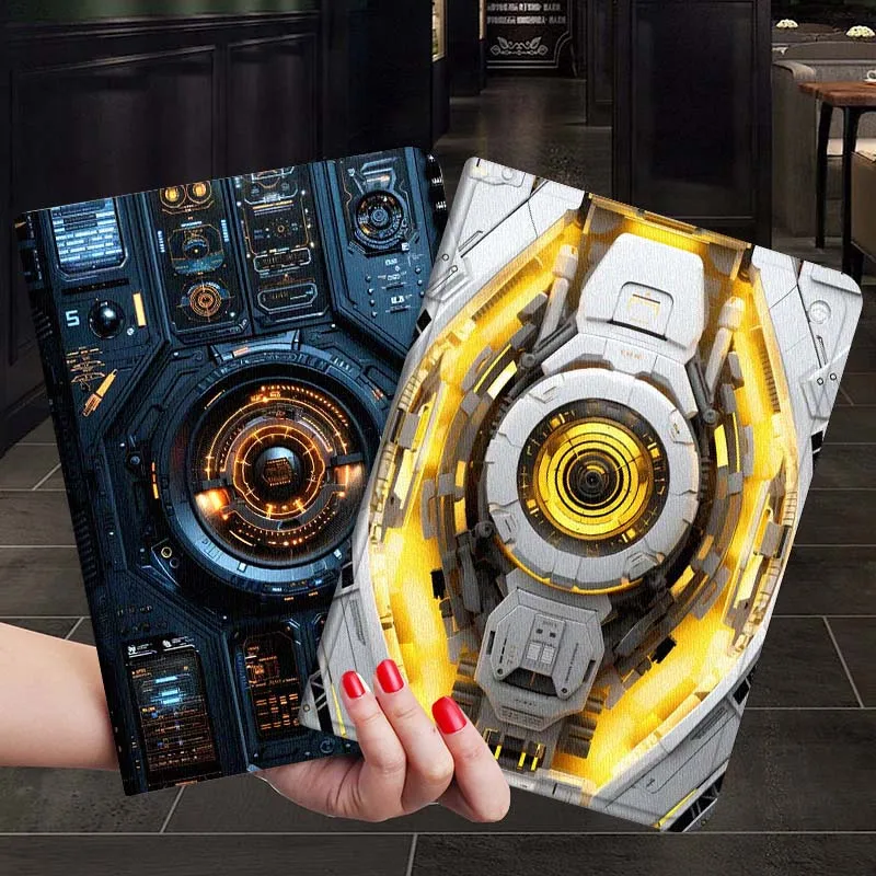 

Mechanical style pattern Tablet Case For Samsung Galaxy Tab S7 S8 S9 S10 FE Plus 12.4 13.1 Inch