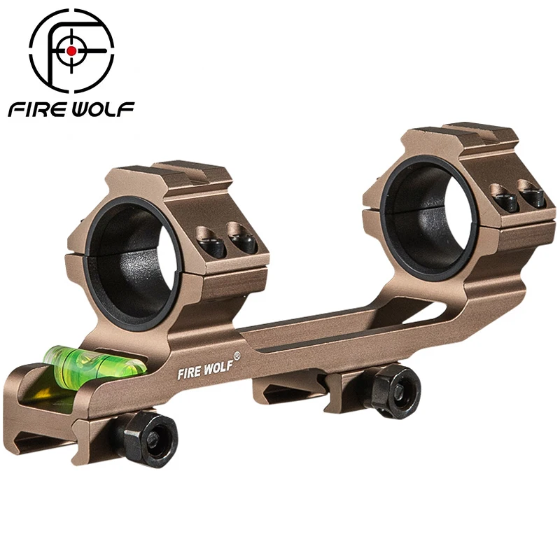 Sand Bubble Level Scope Mount One Piece Double Rings Mount Fits 25.4/30mm Diameter Picatinny Rails Tactical Sights Mounts