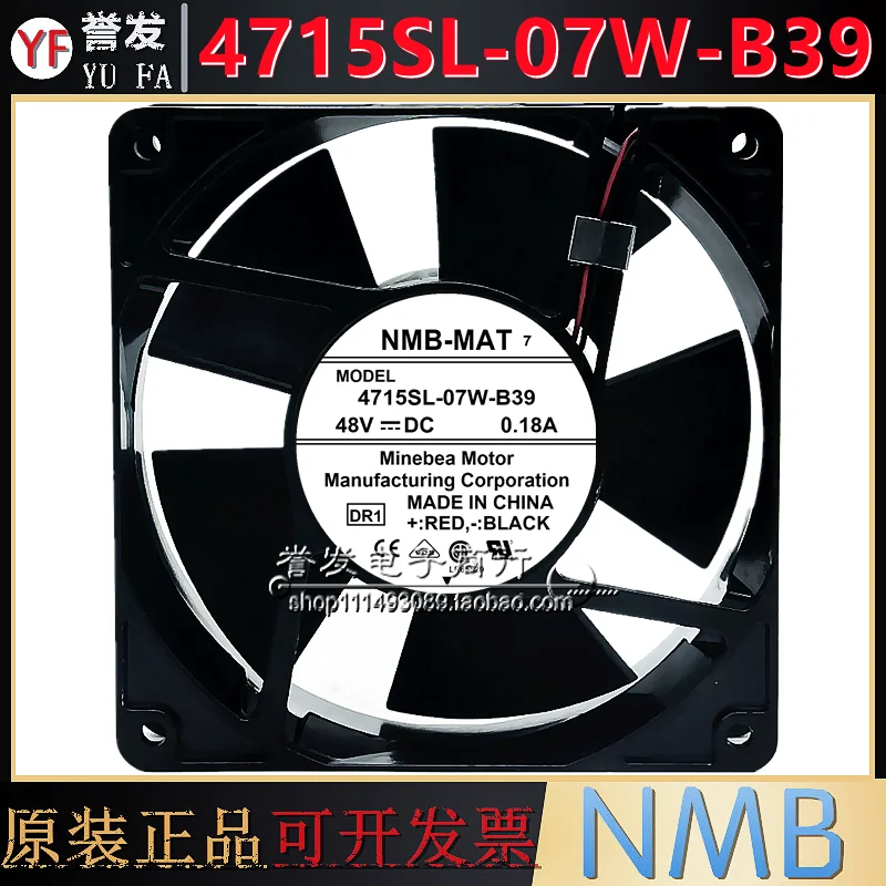 NEW ORIGINAL 4715SL-07W-B39 48V 0.18A 12038 120x120x38mm COOLING FAN RADIATOR