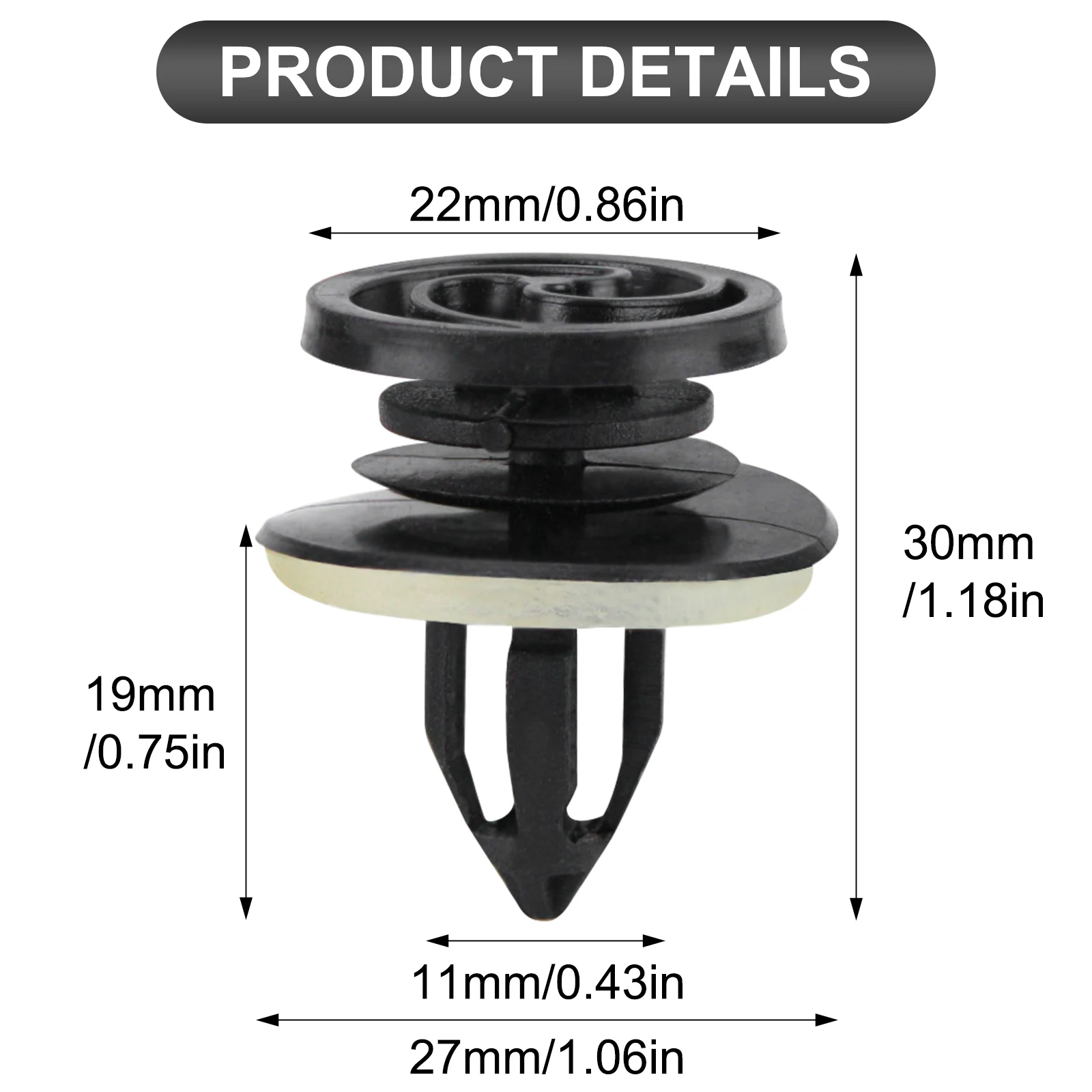 For VW Passat B6 Door Card Panel Trim Rivet Clip Inner Molding Upholstery Fastener Replacement 8E0868243