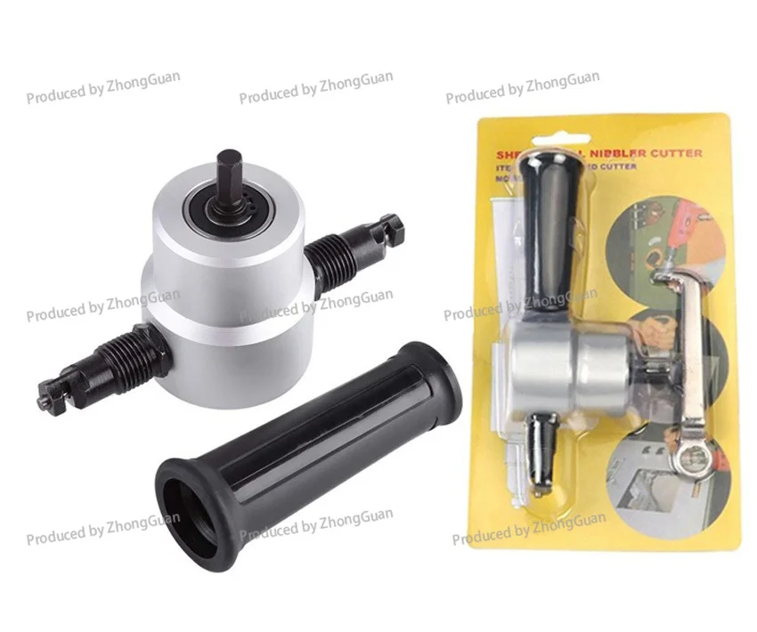 160A Double Head Metal Cutter Stainless Steel Sheet Iron Sheet Cutting Tool Hand Drill Modified Curve Cutting Machine