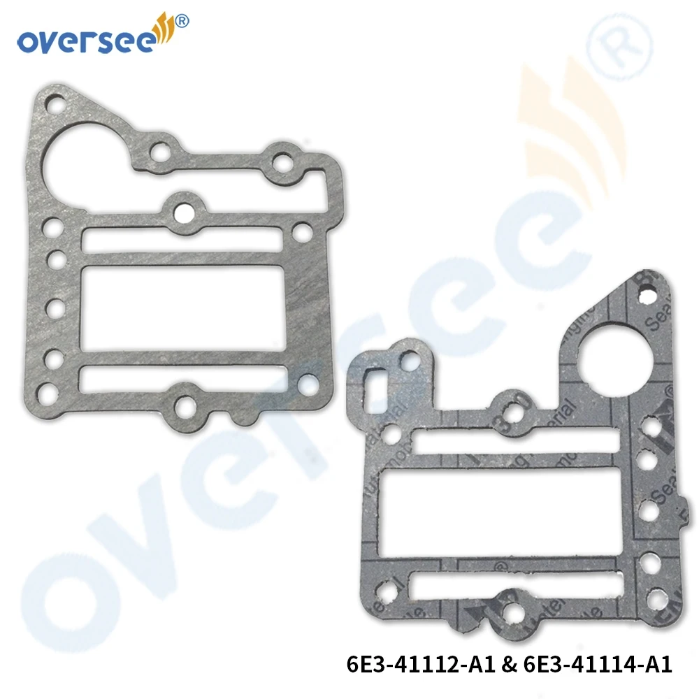 

Oversee 6E3-41112-A1 6E3-41114-A1 Прокладка Внешняя крышка для Yamaha 5HP Прокладка цилиндра подвесного двигателя 6E3-41112 6E3-41114