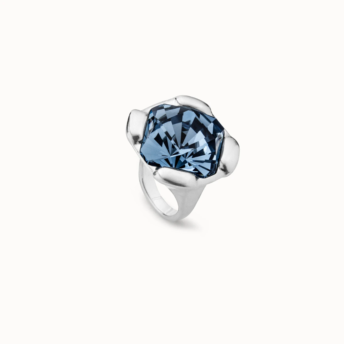 In 2024, Spain's Hot UNO DE 50 Jewelry All-in-one Sterling Silver Original Rose Blue Crystal Ring, Women's Romantic Jewelry Gift