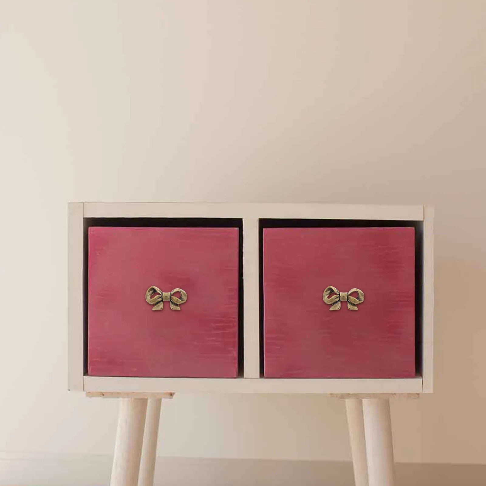 Brass Bow Cabinet Pulls Chinese Style Butterfly Drawer Handles for Kitchen Bathroom Dresser Vanity