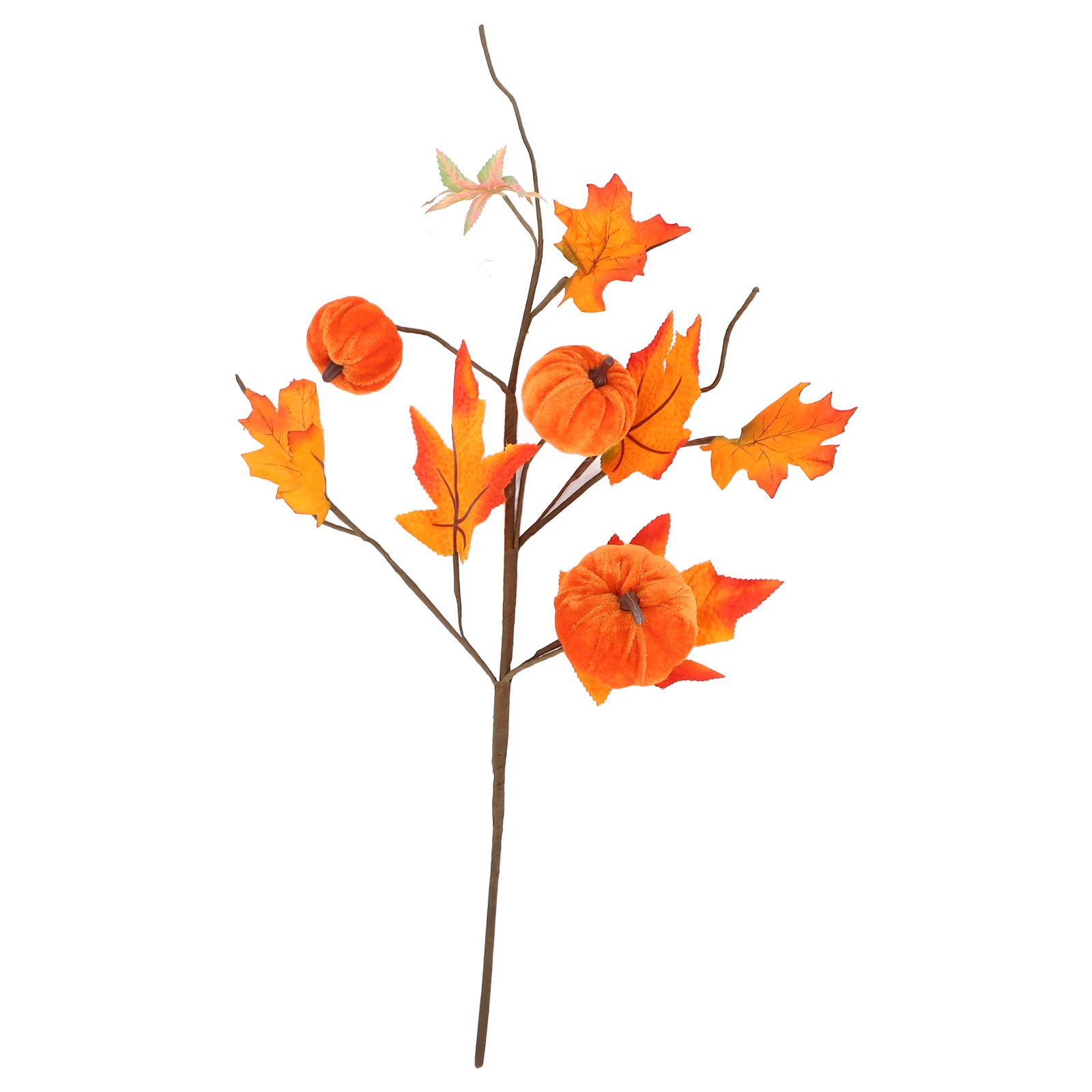 

Artificial Pumpkin Ornaments Festive Decor Fall Berry Maple Leaf Branches Vases Layout Adornments Realistic
