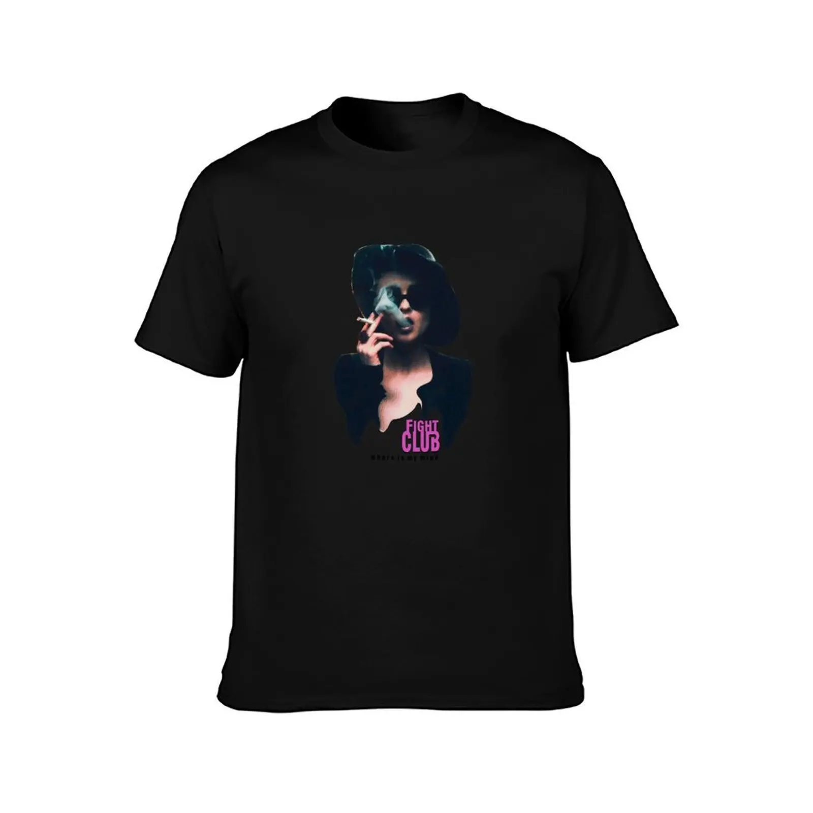Marla Singer smoking Fight club , Where is my mindHelena Bonham Carter T-Shirt, Summer Casual Cotton Tee, Vintage Graphic Print