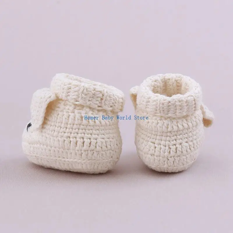 أحذية أطفال محبوكة بطول 10 سم من B2QD للأطفال الصغار أحذية كروشيه محبوكة #4