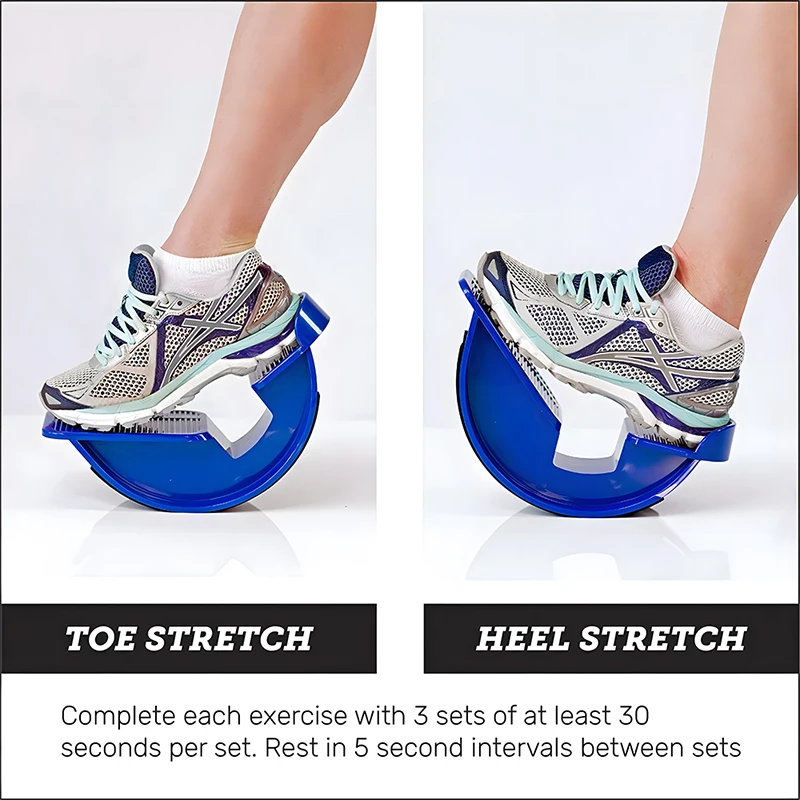 Foot Rocker Calf Stretcher Ankle Stretcher Board with Spiked Massage Ball for Achilles Tendonitis Plantar Fasciitis Tight Calves
