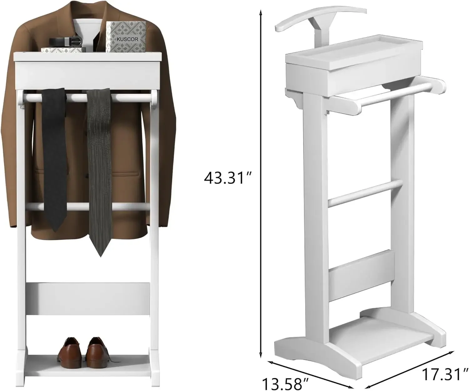 [أفضل بائع، اشترِ الآن! ]حامل فاليه للملابس مع درج وقضيب بنطلون، وحزام تخزين للرجال والنساء