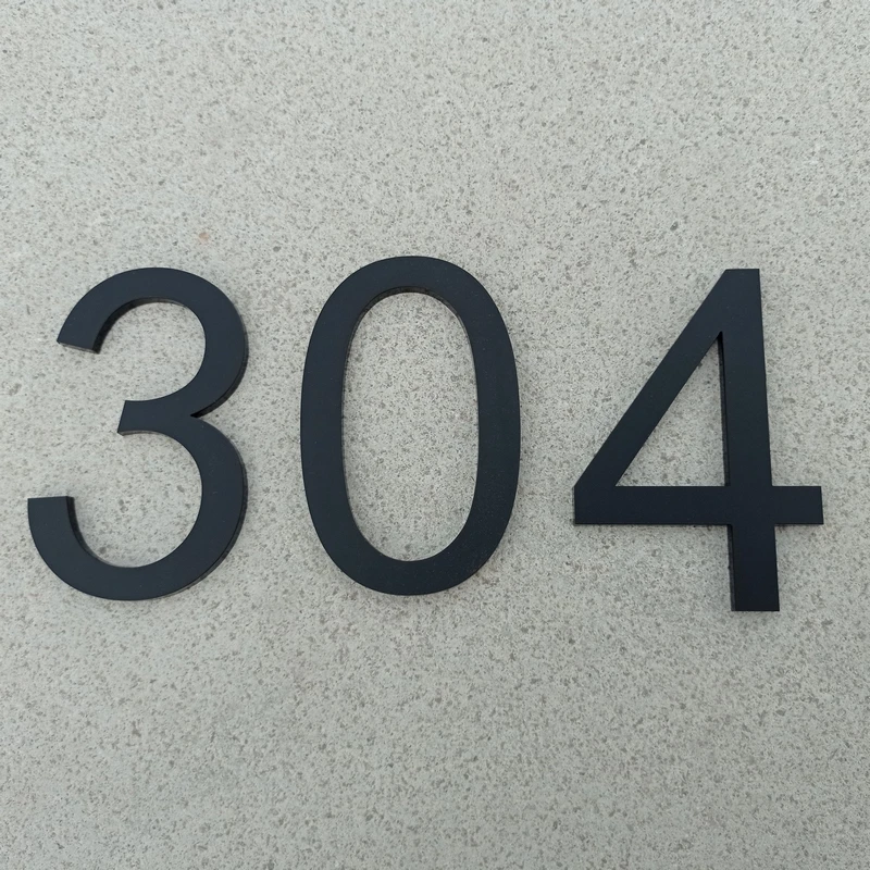 Numeri civici da 4 pollici 10cm per esterni, montaggio a parete Modern House Address Numbers Decor