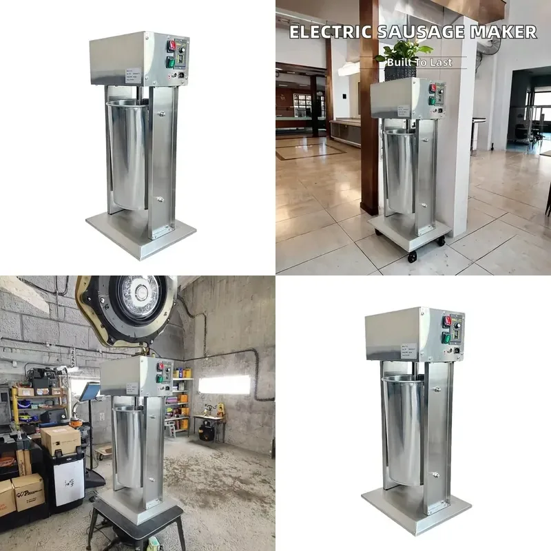 Electric Sausage Stuffer 2 3 5 7L Stainless Steel Meat Filler Machine Household Commercial Food Grade Processor 11 Pounds