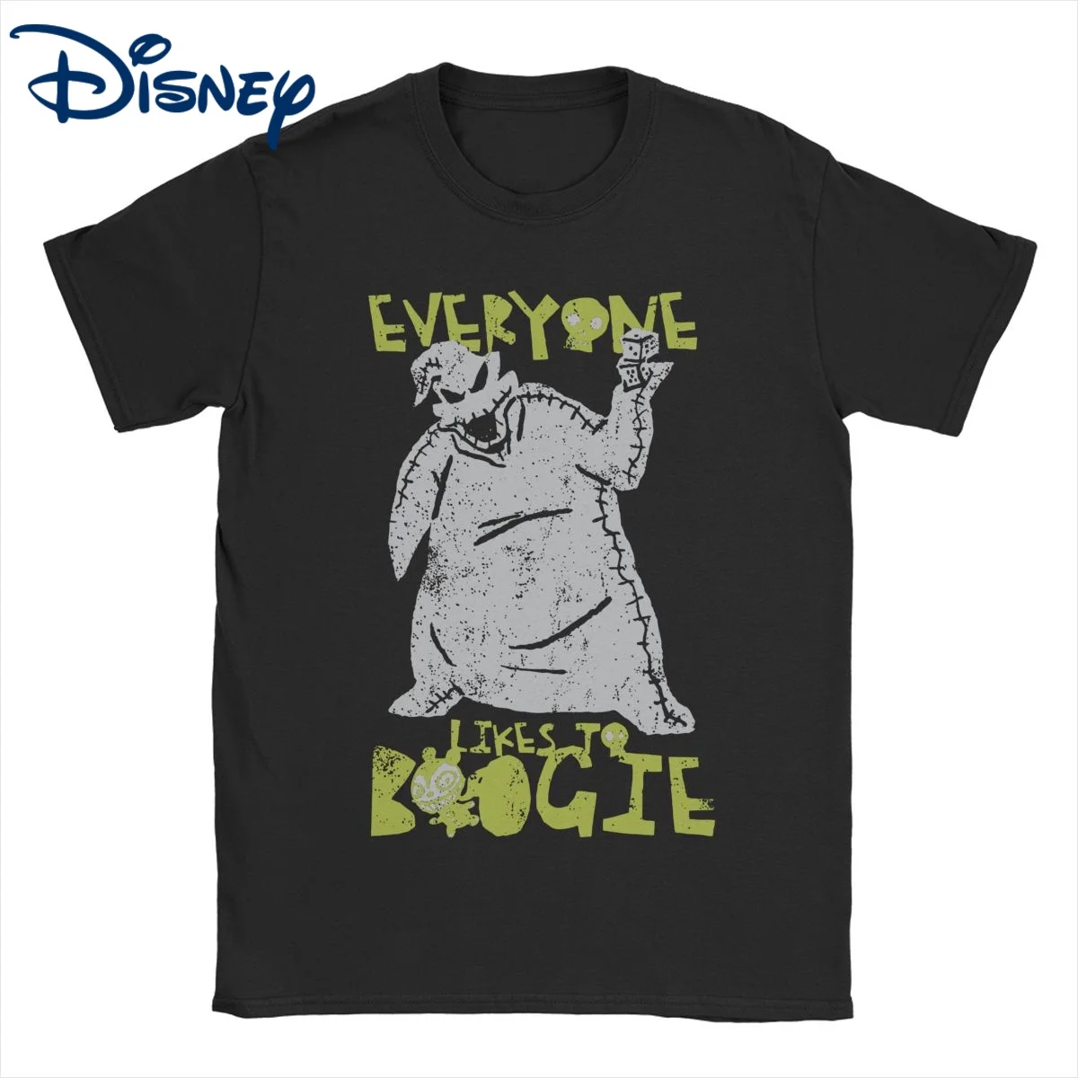 Men Women's Disney The Nightmare Before Christmas T Shirt Oogie Boogie Pure Cotton Clothing Vintage Tees Plus Size T-Shirt