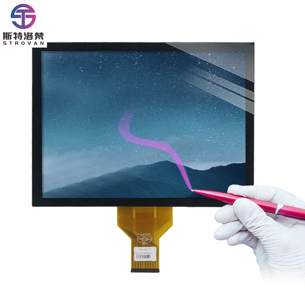 Custom Size 10.4 Inch Capacitive Touch Screen Multi Touch Points USB ILITEK Controller TFT LCD LVDS Touch Panel Display Module