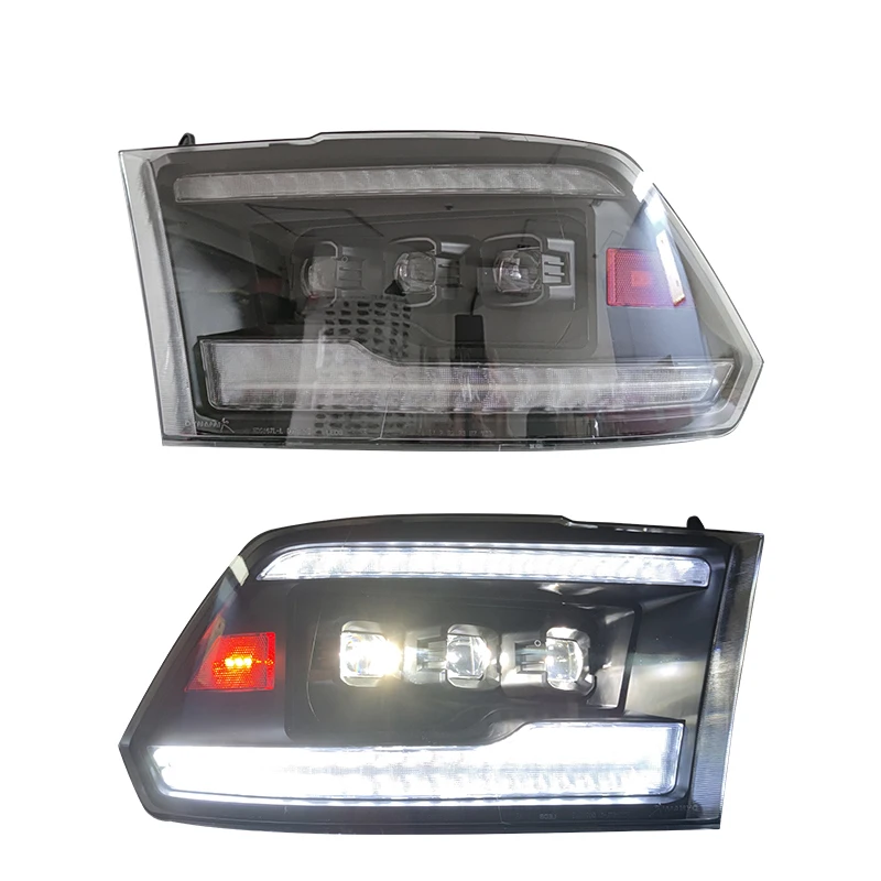 

New Arrival Headlight 2009-2018 Retrofit Upgrade New Styles LED Headlamp Turn Signals Car Accessories DRL for Dodge RAM 300