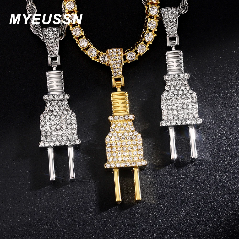 Popular Hip Hop Jesus Pendant Necklace For Men Iced Out Chain Gold Color Rhinestone Chain Women Map Of Africa Necklace Jewellery