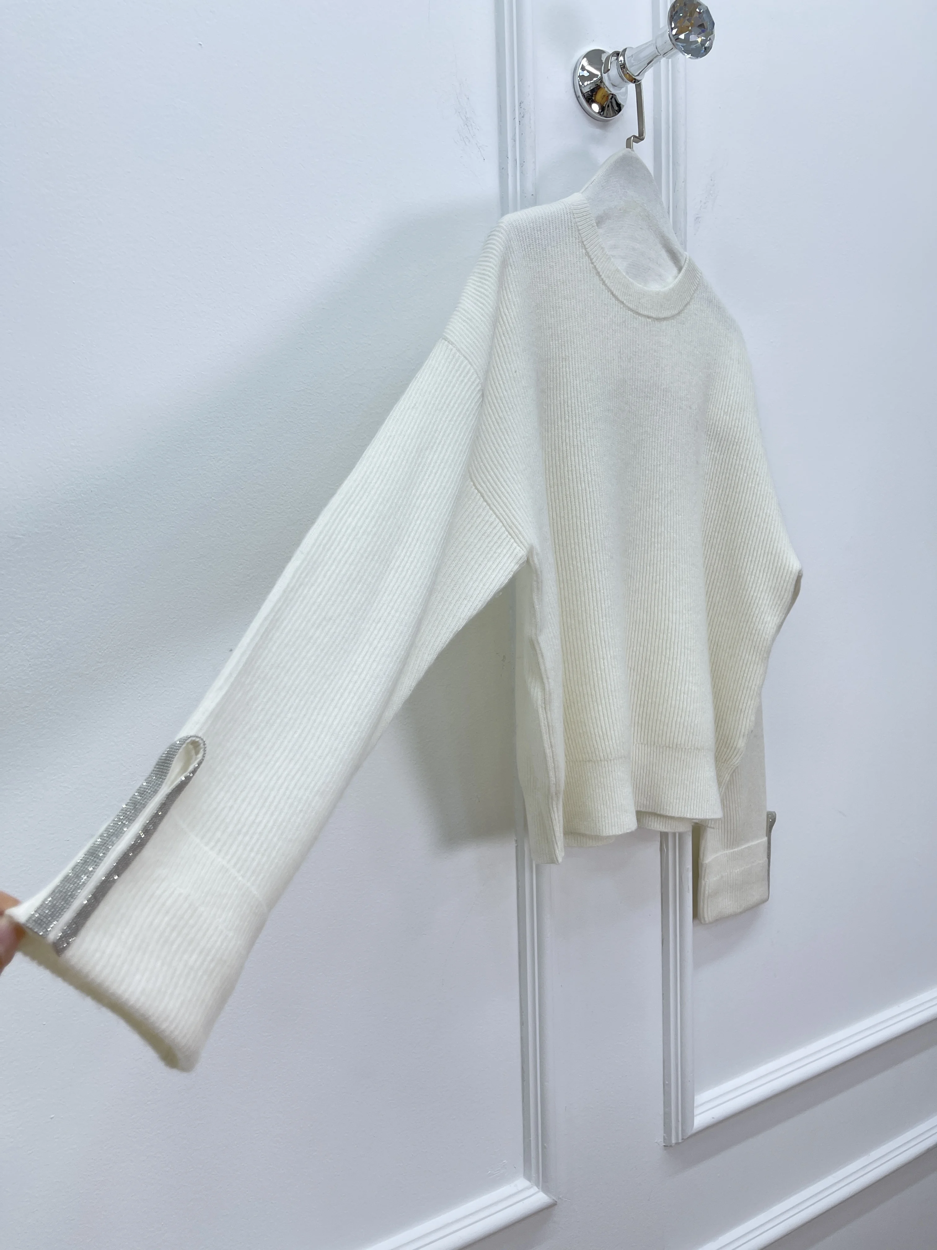 

Autumn And Winter New High Quality Fashion Casual Cuff Chain Cashmere Sweater For Women