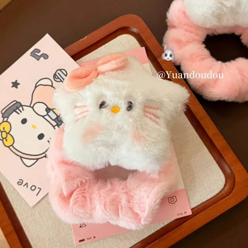 アニメ   ハローキティ   かわいい   ぬいぐるみヘアロープ   女の子   ヘアクリップ   ポータブル   高品質   スターキティヘッドバンド   ヘアアクセサリー   贈り物