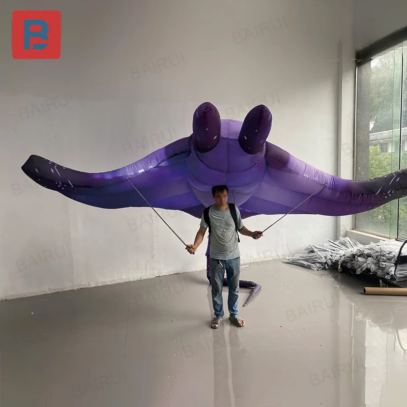 

Inflatable bat fish, animal air models, with blowers, outdoor square, shopping mall and stage decoration props