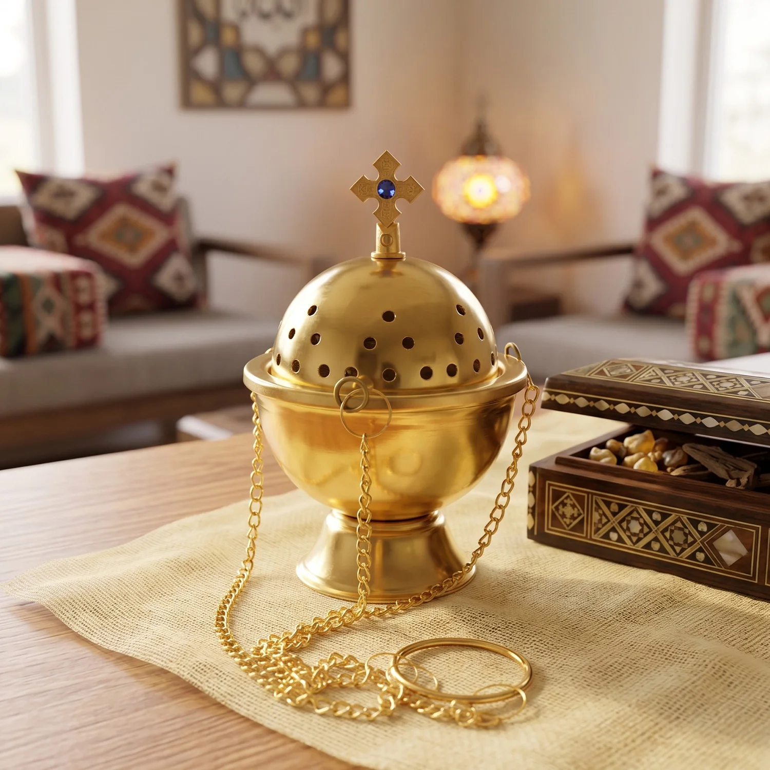 Multifunctional hanging incense burner • Aroma diffuser • Meditation smoke burner • Decor piece • For all scenes