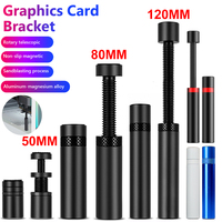 Graphics Card GPU Holder 50/80/120mm Telescopic Rotary Screw Support Vertical GPU Bracket Aluminum Alloy GPU Video Card Holder